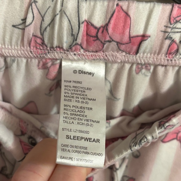 Disney Pink and White Cat Pajama Set - Picture 9 of 10